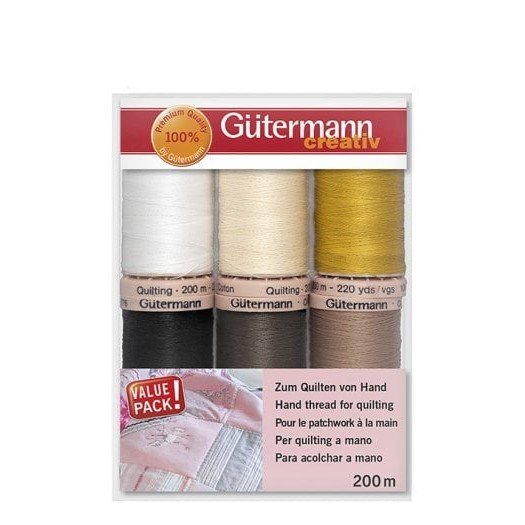 Gütermann Nähfaden-Set Quilting (6 Farben / 200 m)