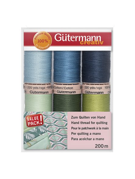 Gütermann Nähfaden-Set Quilting (6 Farben / 200 m)