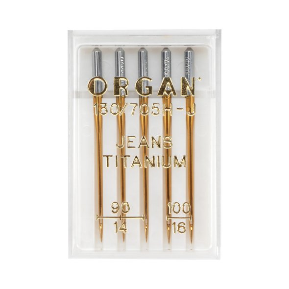Organ Jeans Titanium-Nadel / Stärke 90-100 (130/705H-J / 5 Nadeln)