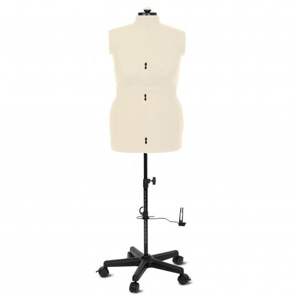 Schneiderpuppe/Schneiderbüste Supa Fit "L" mit Rollen (verstellbar / beige)
