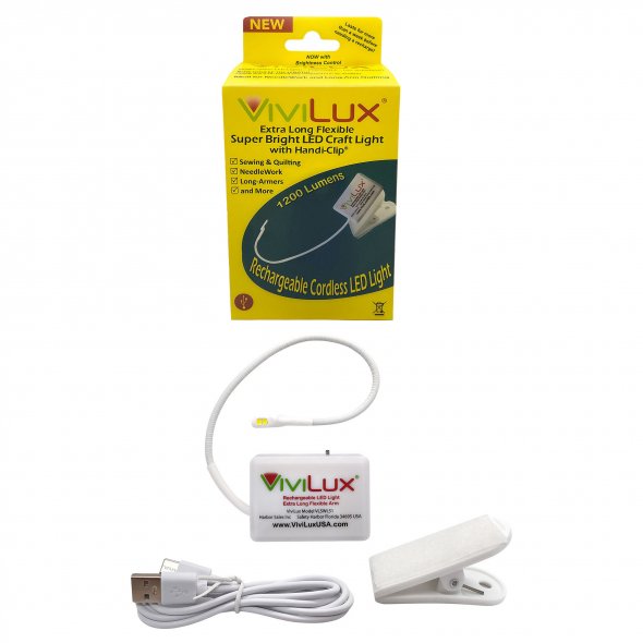 Vivilux LED Licht mit Klammer (extra hell) zum Nähen und Basteln