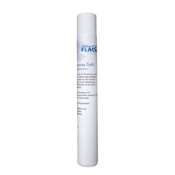 Gunold Canvay Polyesterstoff weiß (25 x 75 cm)