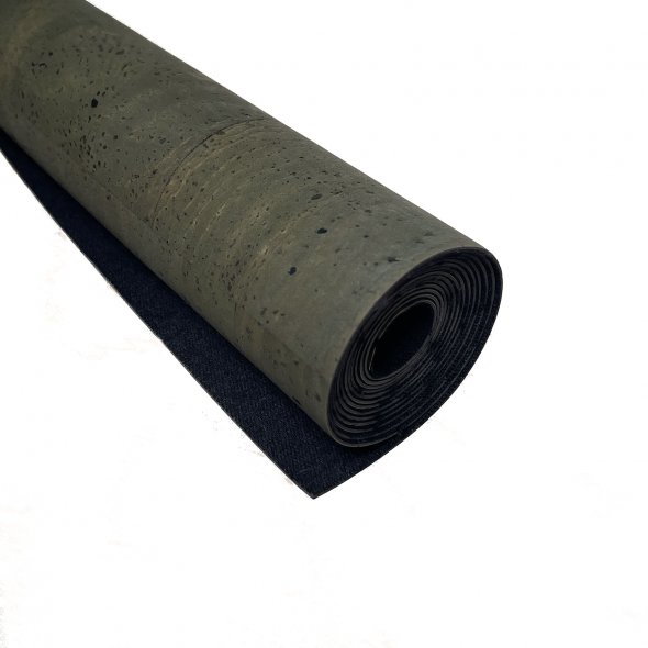 Korkstoff khaki-grün (0,6 x 1,4 m)