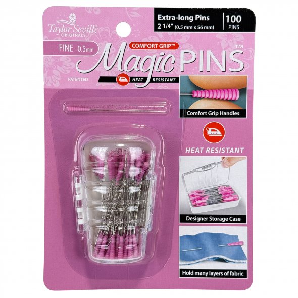 Taylor Seville Magic Pins Stecknadeln Extra Long FINE (100er Pack)