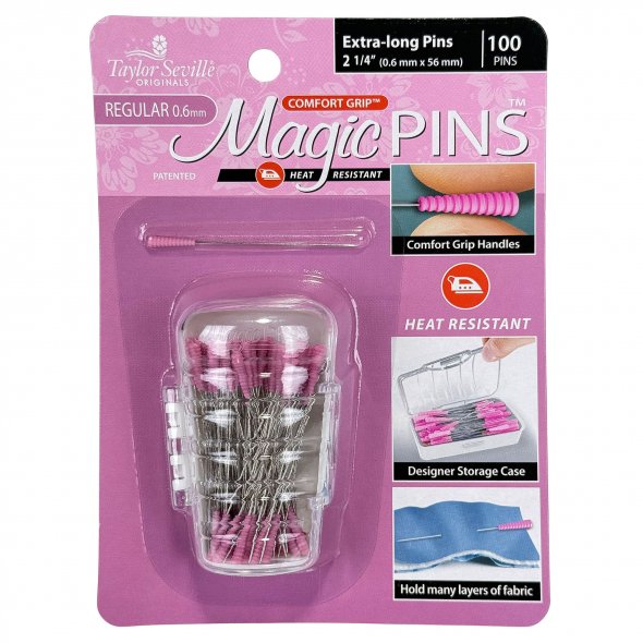 Taylor Seville Magic Pins Stecknadeln Extra Long REGULAR (100er Pack)