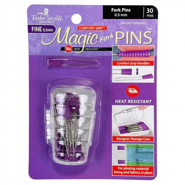 Taylor Seville Magic Fork Pins FINE - Doppelstecknadeln (30er Pack)