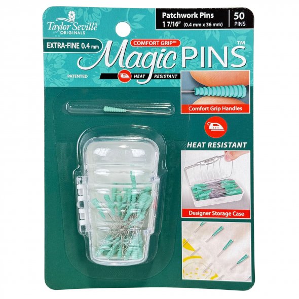 Taylor Seville Magic Pins Patchworkstecknadeln EXTRA FINE (50er Pack)
