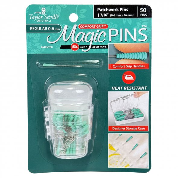 Taylor Seville Magic Pins Patchworkstecknadeln REGULAR (50er Pack)