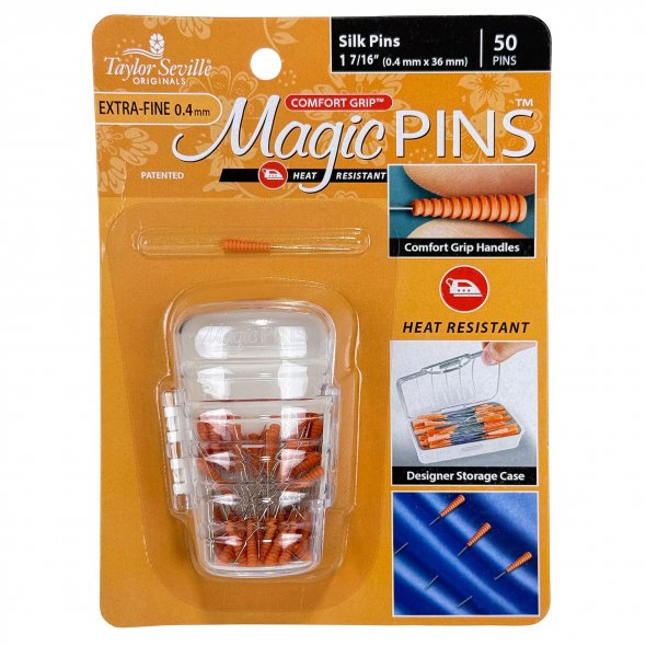 Taylor Seville Magic Pins Seidenstecknadeln EXTRA FINE (50er Pack)
