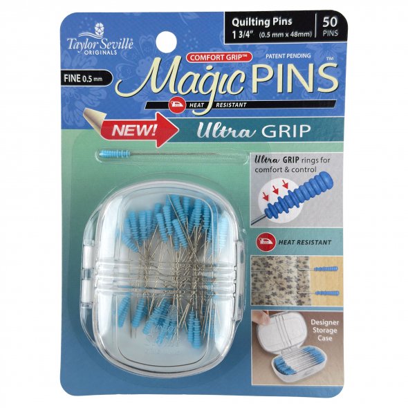 Taylor Seville Magic Pins Ultra Grip Quiltstecknadeln FINE (50er Pack)