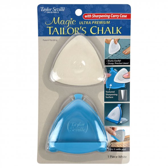 Taylor Seville Ultra Premium Tailor's Chalk - Schneiderkreide mit Gehäuse (weiß)