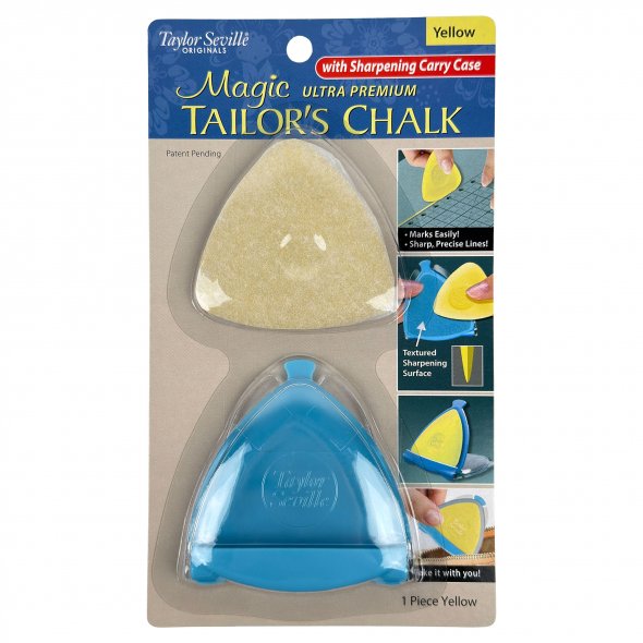 Taylor Seville Ultra Premium Tailor's Chalk - Schneiderkreide mit Gehäuse (gelb)