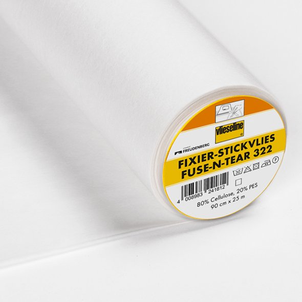Vlieseline Fixier-Stickvlies (weiß) 0,90 m x 5 m