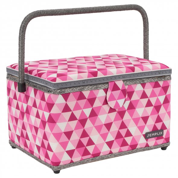 Semplix Nähkorb Diamond (beere/rosa)