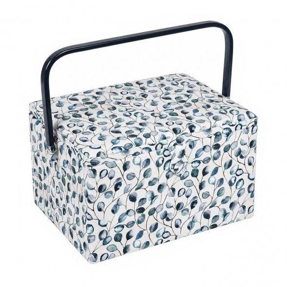 Nähkorb von Hobby Gift Blätter (L / L 31 x T 23,5 x H 20 cm)