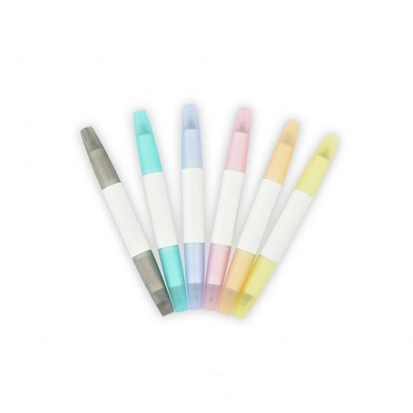 Singer momento Dual-Pin Marker mit Etui (6 Farben / 2 Spitzen)