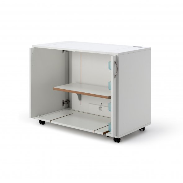 BASE sew inner Nähmöbel mit 2 Einschiebetüren 37.22 und elektronischem Lift
