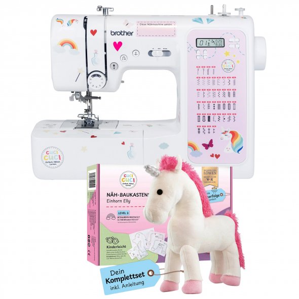 cuci cuci Nähmaschine mit Einhorn Baukastenset