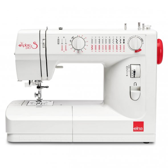 Elna eXplore 240S mechanische Nähmaschine (rot)