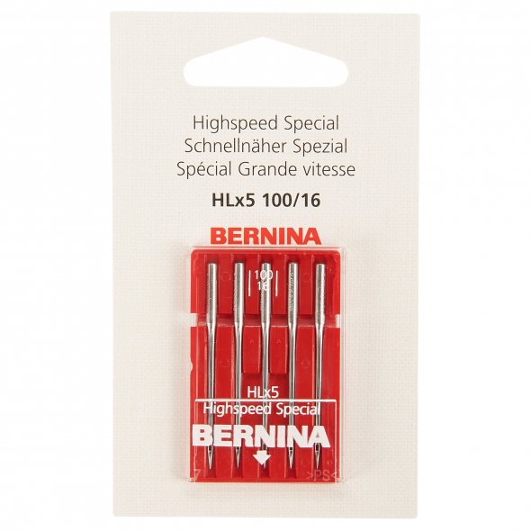 Bernina Schnellnäher Nadeln / Stärke 100 / 5 Nadeln / für B08 Straight Stitch