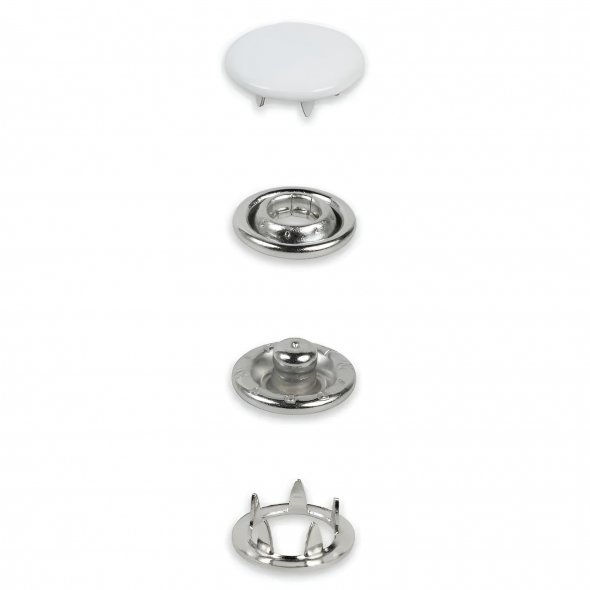 Prym Druckknöpfe Jersey (12 mm/ weiß/ 20 St.)