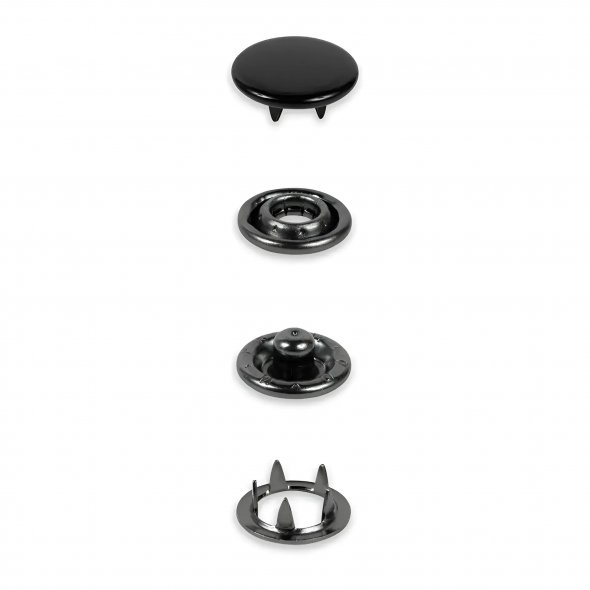 Prym Druckknöpfe Jersey (12 mm/ schwarz/ 20 St.)