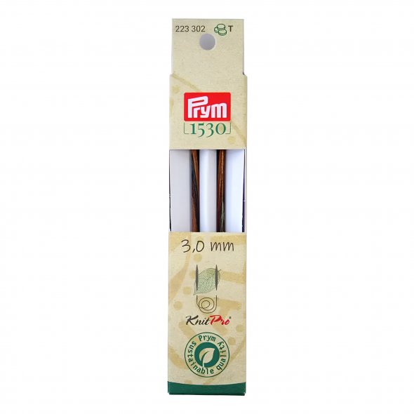 Prym Rundstricknadelspitzen lang Natural (Stärke 3,0 / 11,6 cm)