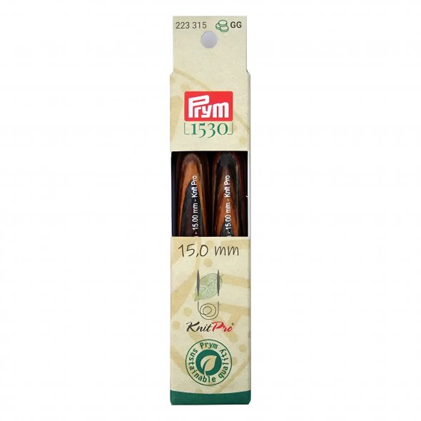 Prym Rundstricknadelspitzen lang Natural (Stärke 15,0 / 12,8 cm)