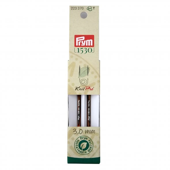 Prym Rundstricknadelspitzen kurz Natural (Stärke 3,0 / 8,7 cm)
