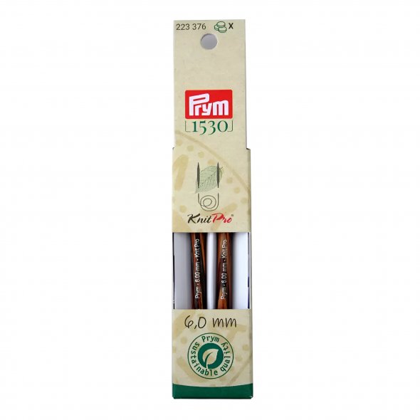Prym Rundstricknadelspitzen kurz Natural (Stärke 6,0 / 8,7 cm)