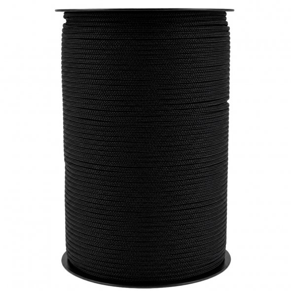 Stafil Thai Cord (Ø 3 mm / 200 m / ca. 400 g ) 01 - schwarz