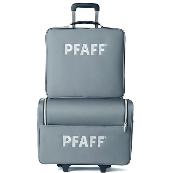 Pfaff Maschinen- & Stickmodul-Koffer/Trolley Set (grau)