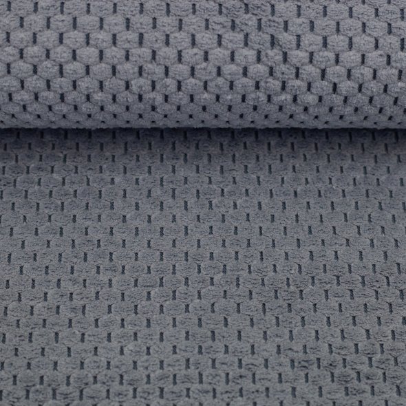 Dekosamt Stoff uni - Parma von Swafing 000259-taubenblau: 1,0m
