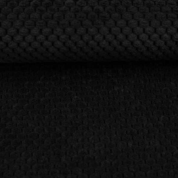 Dekosamt Stoff uni - Parma von Swafing 000299-schwarz: 1,0m