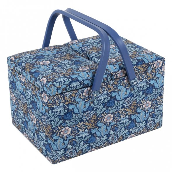 Nähkorb/Nähkästchen Floral (Doppeldeckel / L / 21x 30,5x19,5cm)