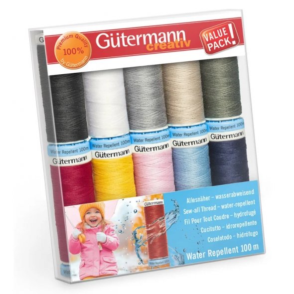 Gütermann Allesnäher (wasserabweisend / 100 m / 10er Pack)