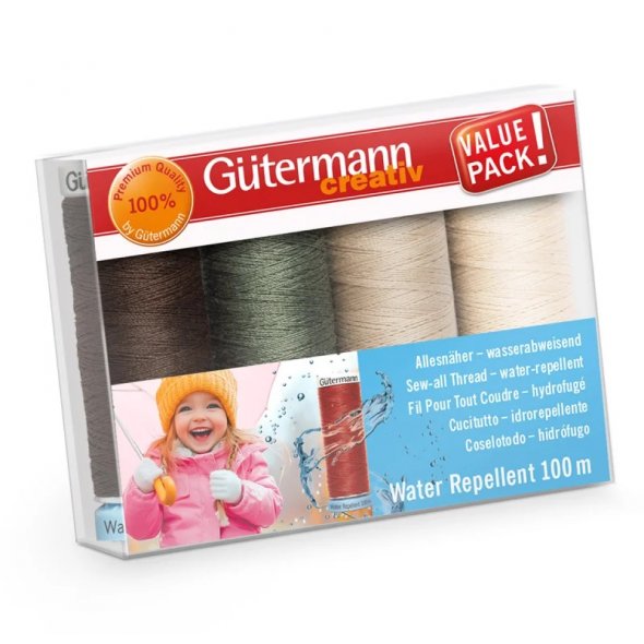 Gütermann Allesnäher (wasserabweisend / 100 m / 4er Pack)