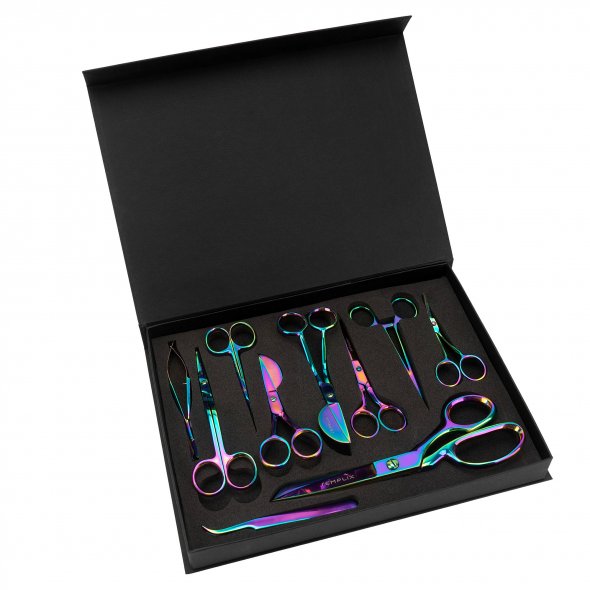 Semplix Scheren-Set (muticolor / 10-teilig / mit Geschenkbox)