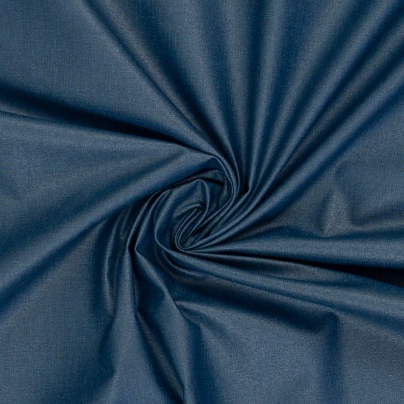 Beschichteter Baumwoll-Stoff, uni - Luisa von Swafing 000256-blau: 1,0m