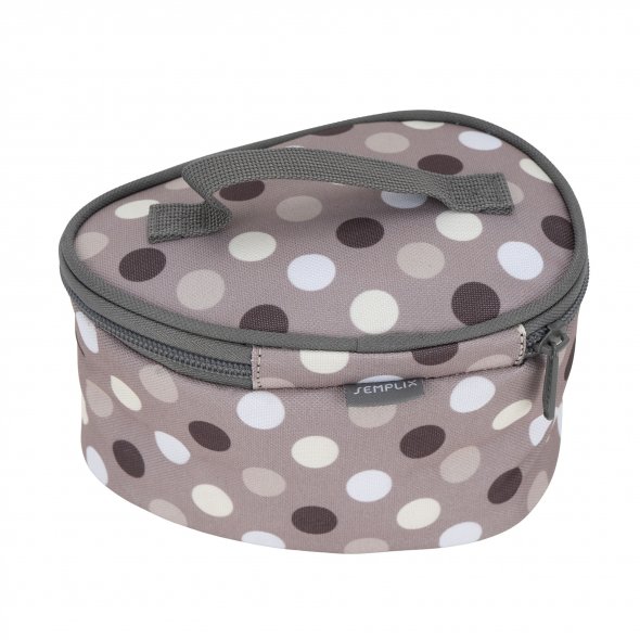 Semplix Soft-Reisebügeleisentasche Polka Dots gray/stone