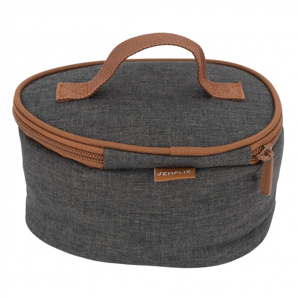 Semplix Soft-Reisebügeleisentasche anthrazit/braun