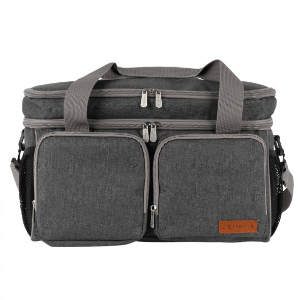 Semplix Multifunktionstasche anthrazit/grau (38 x 18 x 19 cm)