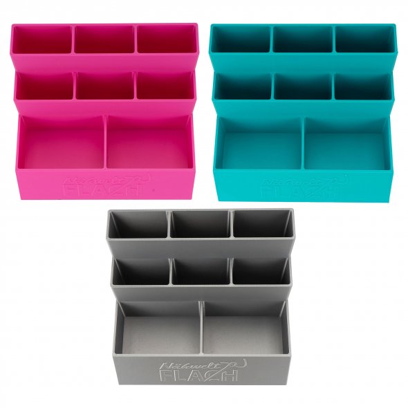 Tisch-Organizer Kunststoff (14,6 x 11,7 x 9,7 cm / verschiedene Farben)