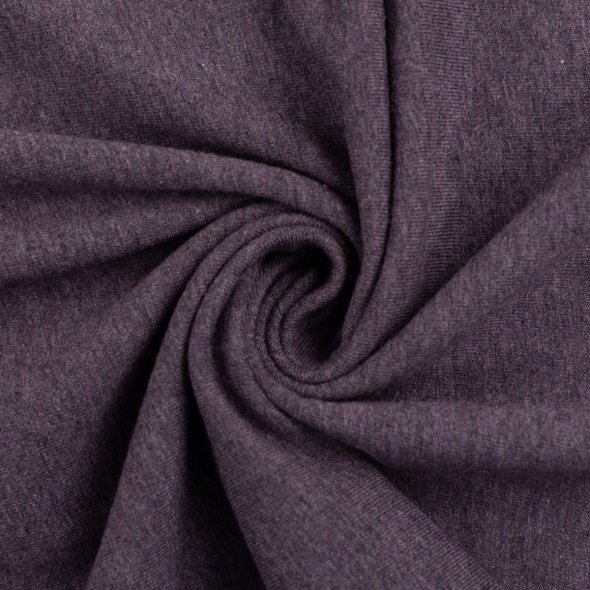 Baumwoll Jersey Stoff melange - Vanessa von Swafing 001648-violett: 1,0m