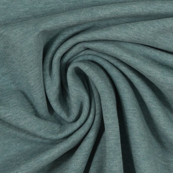 Baumwoll Jersey Stoff melange - Vanessa von Swafing 001742-rauchblau: 1,0m