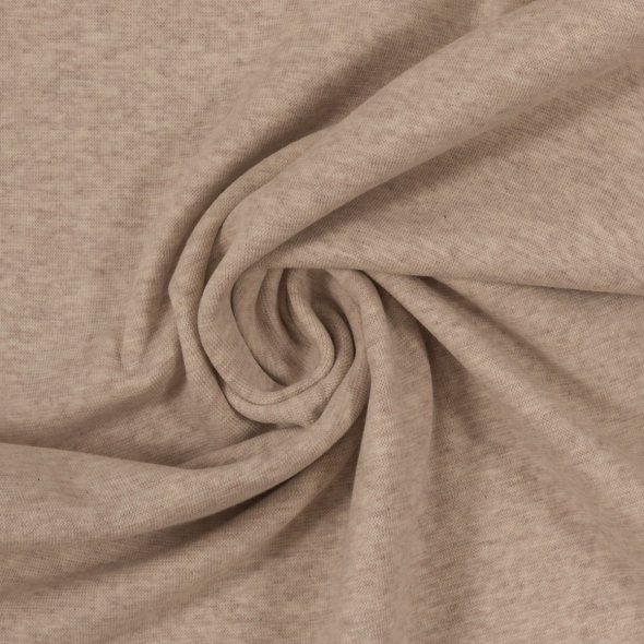 Baumwoll-Bündchen Stoff Heike meliert - Schlauchware von Swafing 001173-beige: 1,0m