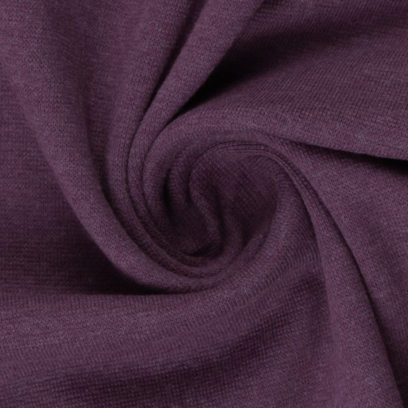 Baumwoll-Bündchen Stoff Heike meliert - Schlauchware von Swafing 001646-lila: 1,0m