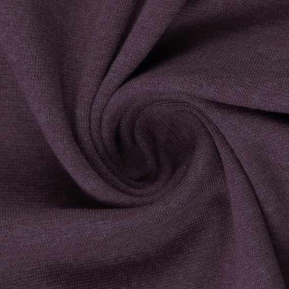 Baumwoll-Bündchen Stoff Heike meliert - Schlauchware von Swafing 001648-violett: 1,0m
