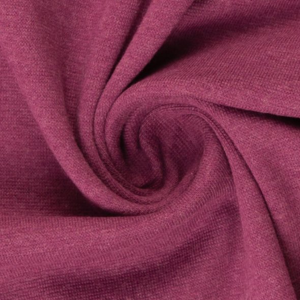 Baumwoll-Bündchen Stoff Heike meliert - Schlauchware von Swafing 001935-erika: 1,0m