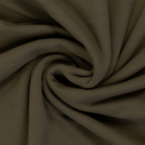 French Terry Stoff, uni - Maike von Swafing 000768-khaki: 1,0m